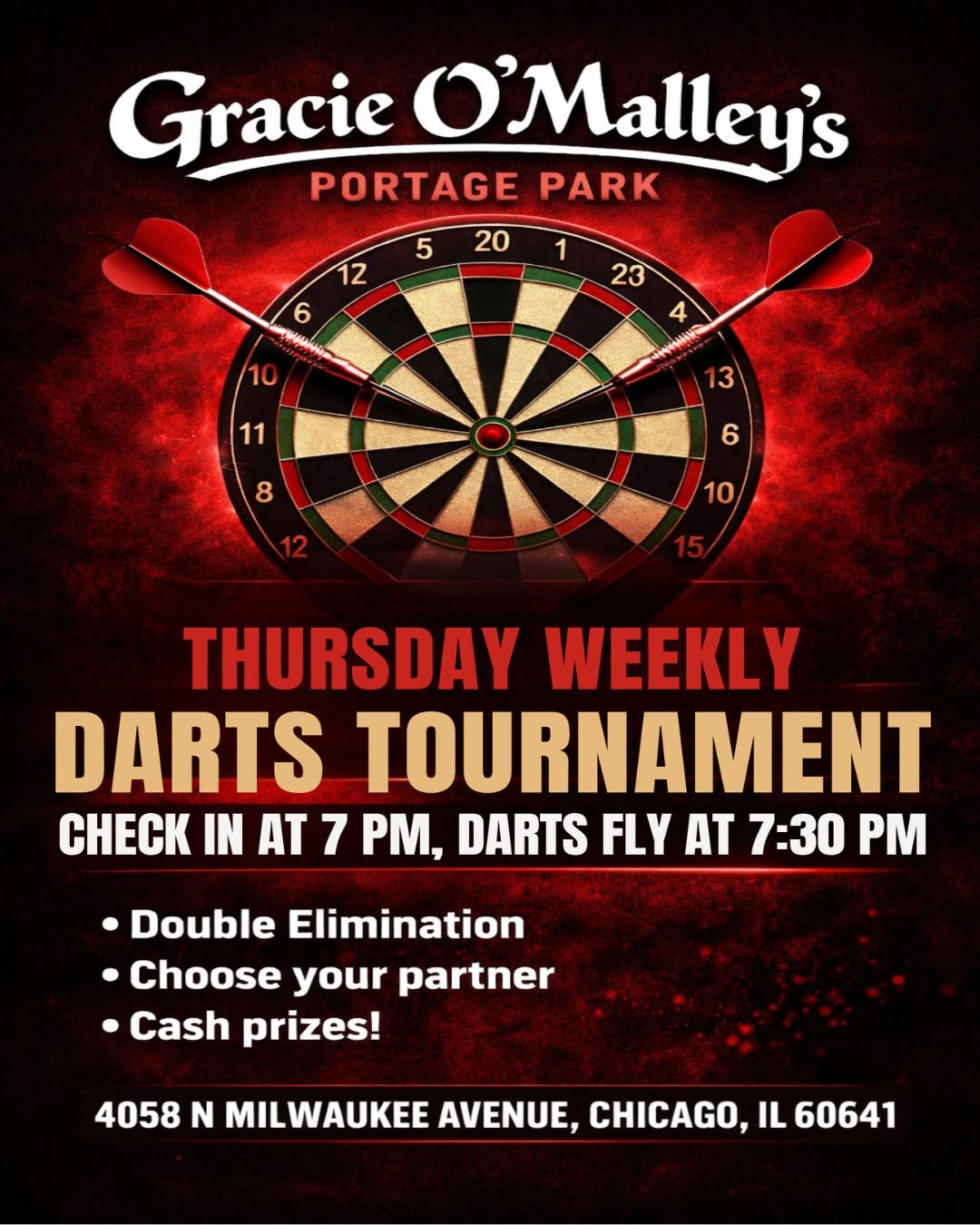 Portage Park darts post, June 25